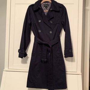 Banana Republic Navy Blue Trench Jacket